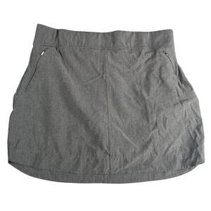 Freely Activewear Skirt Skort Womens Medium Grey Lined Pockets Tennis Yoga